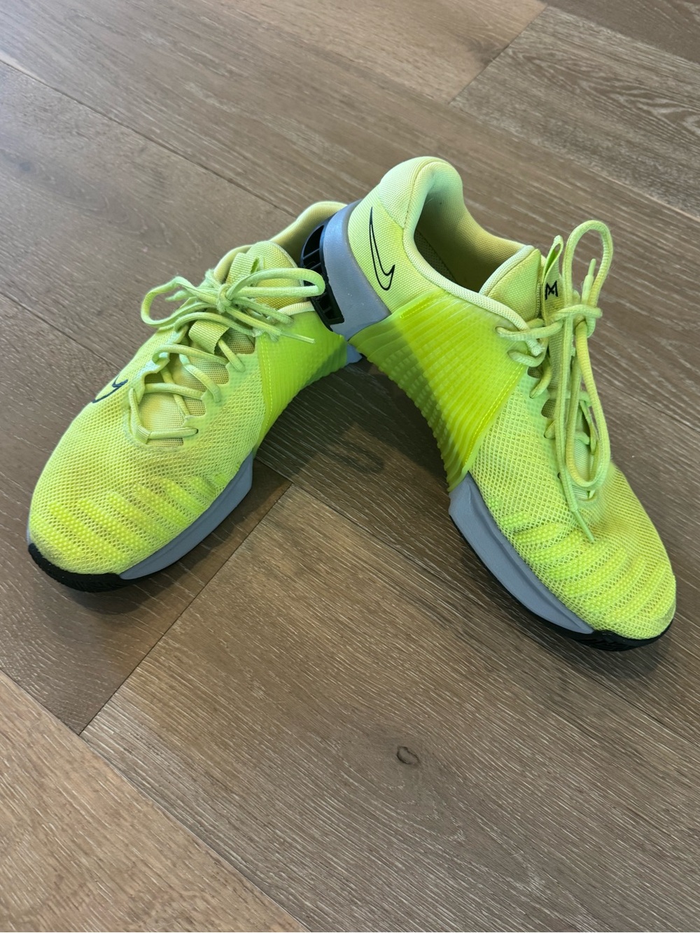 Nike Neon Yellow Metcon Training Sneakers